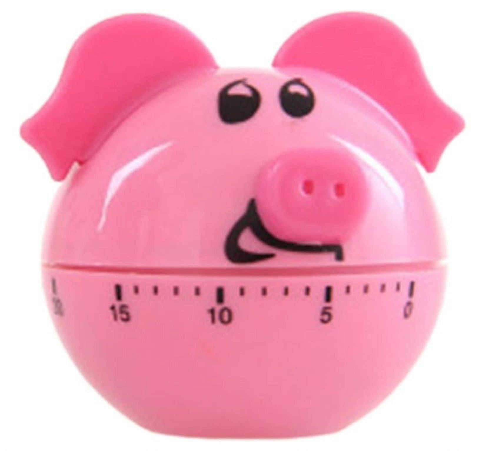 Pig Shaped Mechanical Timer Kitchen Cooking Back Timer 60 Minute