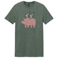 thumbnail image 1 of Pig Shirt, Pig Wings, Pig Lover, Unisex Fit, Sublimated Design, Pig Gift, When Pig Flies Shirt, Pig With Wings, Gift For Her, Swine Shirt, Heather Olive, SMALL, 1 of 1