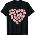 thumbnail image 1 of Pig Shirts For Women Girls Kids Heart Shape Poses Cute Pig T-Shirt, 1 of 4