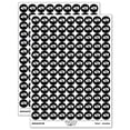 thumbnail image 1 of Pig Silhouette Fun Text 200+ Round Stickers - Black - Matte Finish - 0.50" Size, 1 of 3