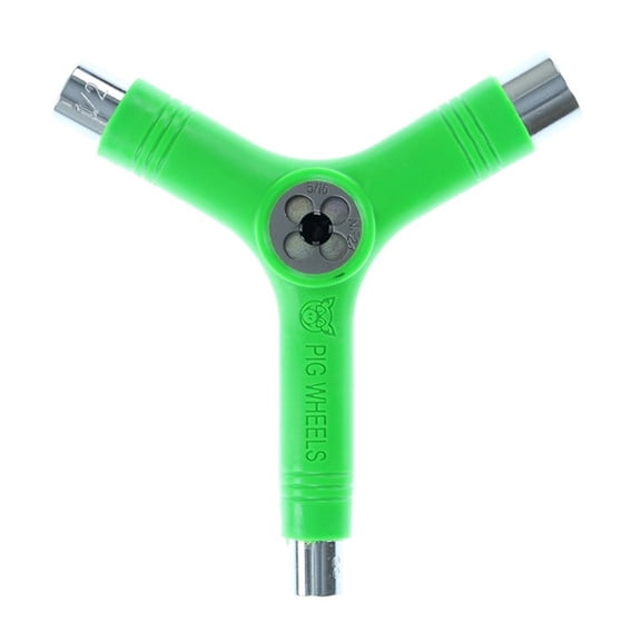 Pig Skate Tool Neon Green Tri-Socket/Threader