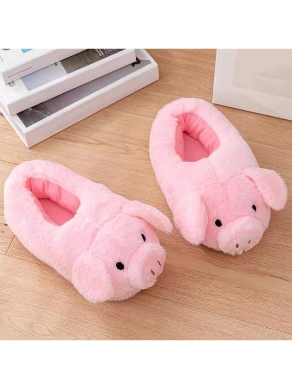 Women's Shoes Washable House Slippers, Flat Heel Pink, Size 6-8