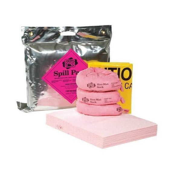 Pig Spill Kit, Chem/Hazmat, Silver KIT355