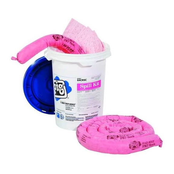 Pig Spill Kit, Chem/Hazmat, White 64CRSC