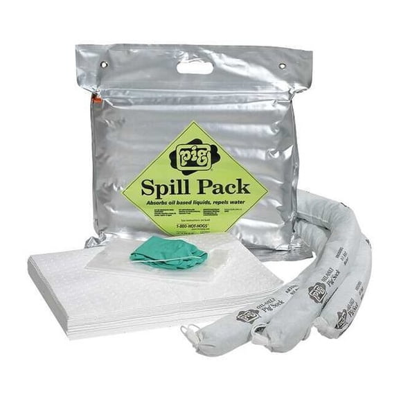 Pig Spill Kit, Oil-Based Liquids, Silver KIT471