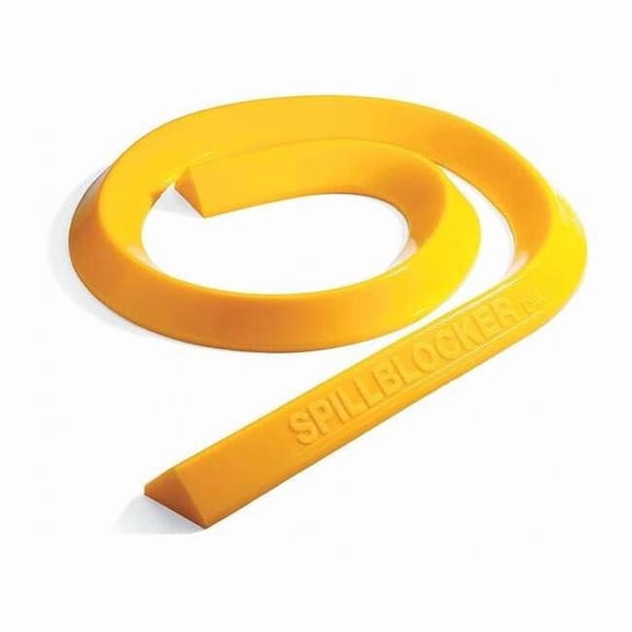 Pig SpillBlocker Barrier Dike,Yellow,4 In PLR204-YW