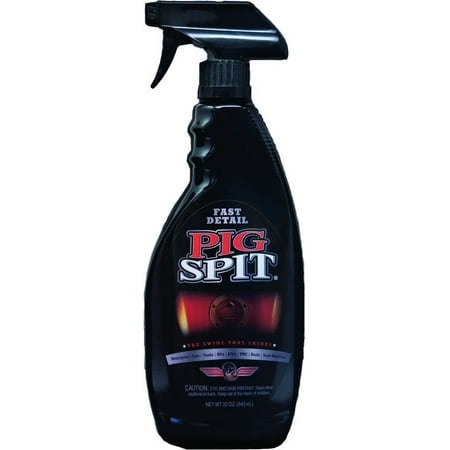 PIG SPIT Fast Detail for Use on Motorcycles, Cars, Trucks, RVs, Boats, ATVs, Snow Machines and much more | 16 oz. | Single