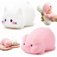 thumbnail image 1 of Pig Squishies Squeeze Toys, Malleable Dough Animal Stress Ball, Portable Hand Exercise Fidget Toy for Office Work Pressure, Collectible Animal Decor Classroom Reward Prize, 1 of 7
