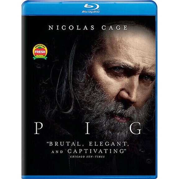 Pre-Owned Pig , Starring Nicolas Cage, Alex Wolff, Adam Arkin, Blu-ray, Crime Thriller