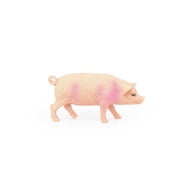 Pig, Swine, Domestic, Hog, Very Realistic Rubber Figure, Model, Hand Painted Figurines 3.5" CH147 B246