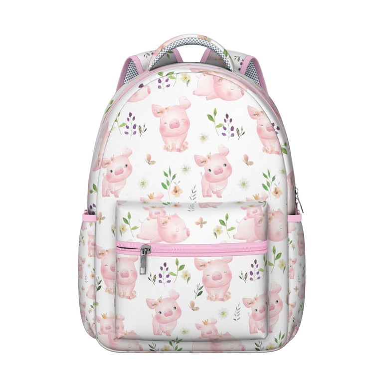 Pig back pack and purse Amazon.com: ALAZA Cartoon Pig Face Women Backpack Purse  main image 2