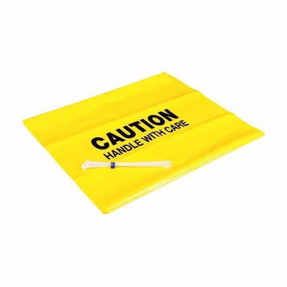 Pig PIG Trash Can Liner, Yellow, Polyethylene, PK5 RFL999