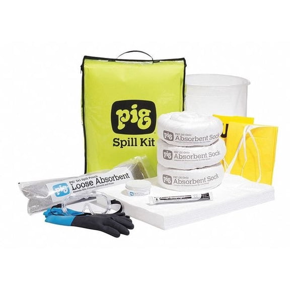 Pig Truck Spill Kit  See-Thru Bag,18" H,5" W KIT633
