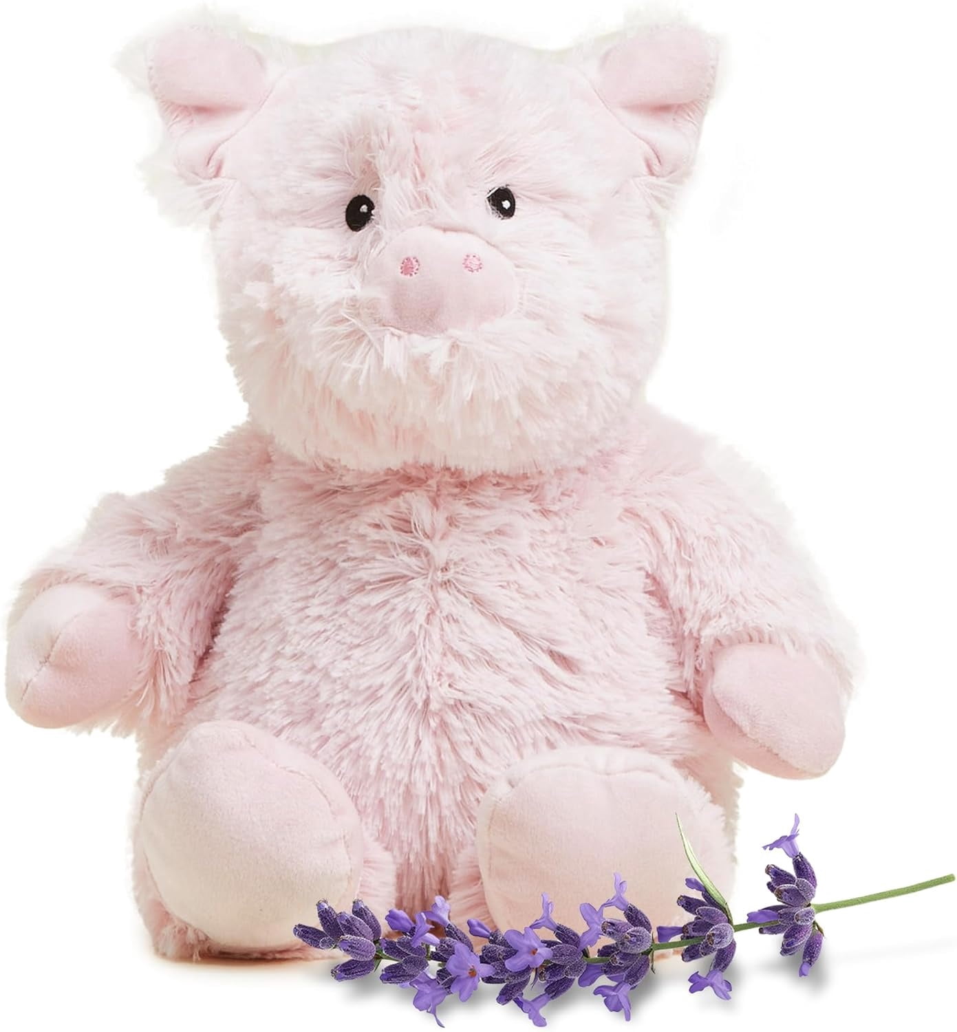 warmies 13" Pig Stuffed Animal, Microwavable Heated Plushies and Weighted Soft Plush Toys