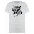 thumbnail image 1 of Pig With A Hat Line Art Tee Men's -Image by Shutterstock, 1 of 2
