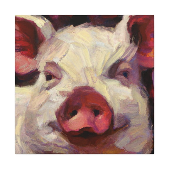 "Pig With Character" - Canvas