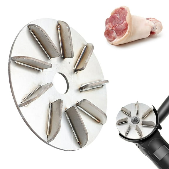 Pig hair removal tool, high-efficiency stainless steel scraper disc, suitable for family workshops and livestock farming.,1 pieza