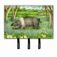 thumbnail image 1 of Pig in Bluebells by Debbie Cook Leash or Key Holder, 1 of 1