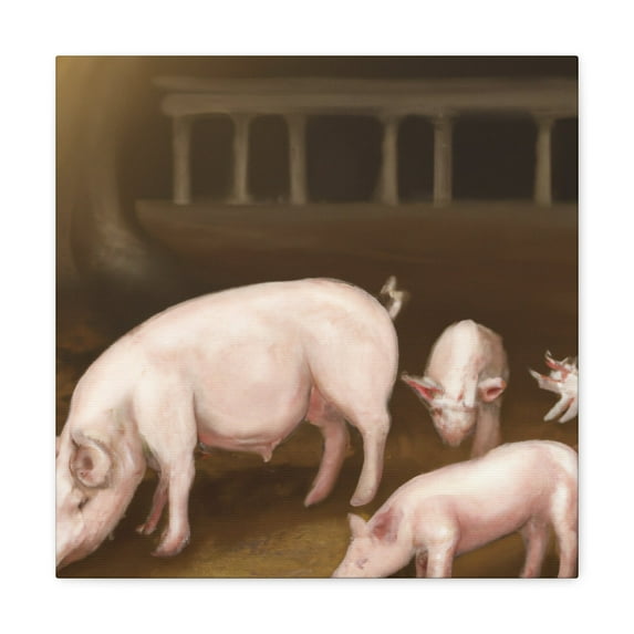 Pig of Neoclassicism - Canvas