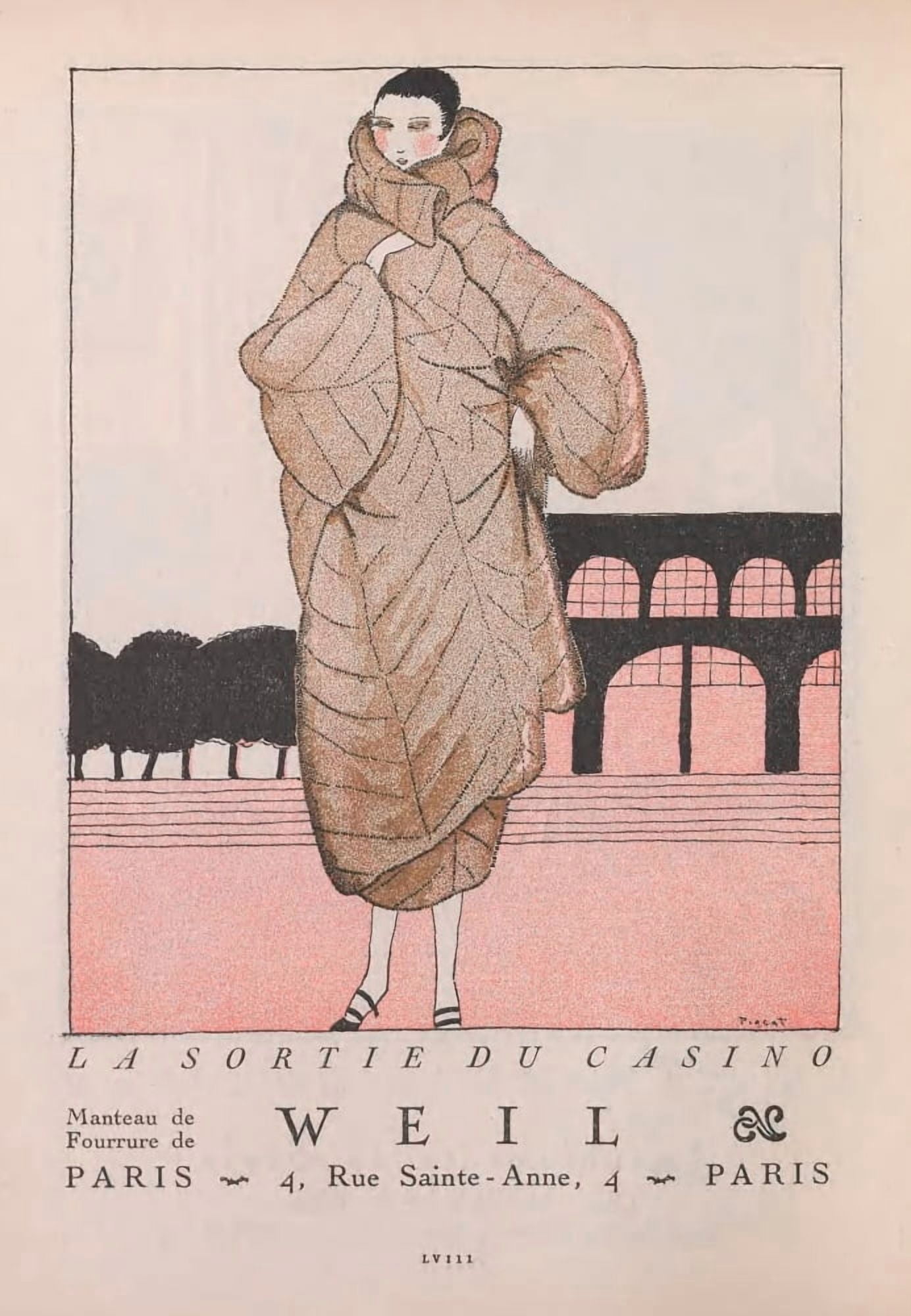 Pigeat Gazette du Bon Genre 1912 Weil Canvas Art - Pigeat (18 x 24)