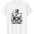 thumbnail image 1 of Pigeon Anatomy the Birds Are Watching Theory Flies and Spies T-Shirt, 1 of 5