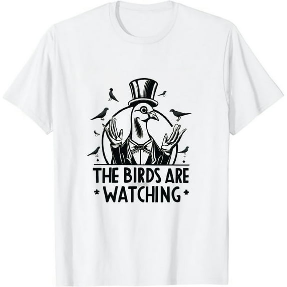 Pigeon Anatomy the Birds Are Watching Theory Flies and Spies T-Shirt