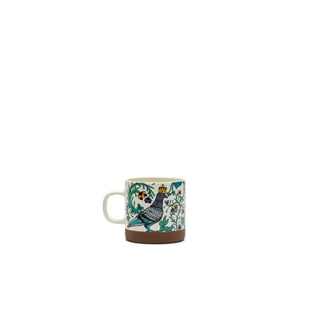 Pigeon Art Multicolor Ceramic Mug, 3.5" by Roberto Lugo