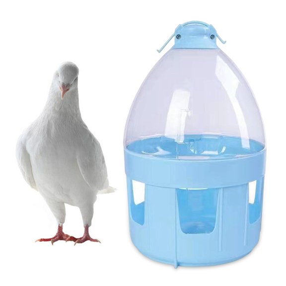 Pigeon Feeder Waterer, Pigeon Automatic Water Feeder, Large Capacity Water Pot Container Automatic Pigeon Waterer, for Cage Dove Outdoor 6L
