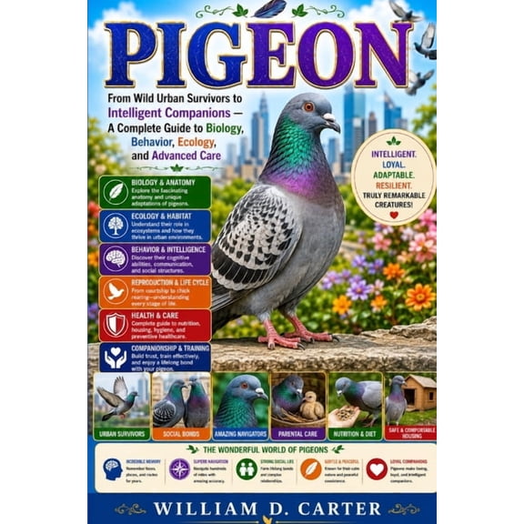 Pigeon: From Wild Urban Survivors to Intelligent Companions - A Complete Guide to Biology, Behavior, Ecology, and Advanc, (Paperback)