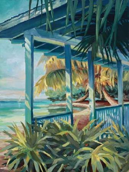 Pigeon Key Cottage Canvas Art - Kathleen Denis (18 x 24)