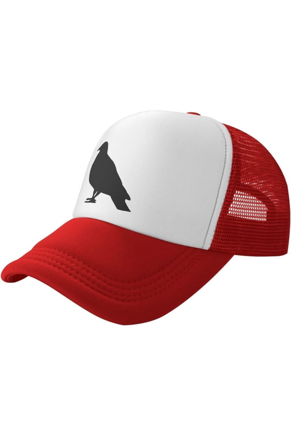 Pigeon Silhouette Hat Animal Mesh Cap for Men Women, Animal Adjustable Trucker Hat Baseball Cap