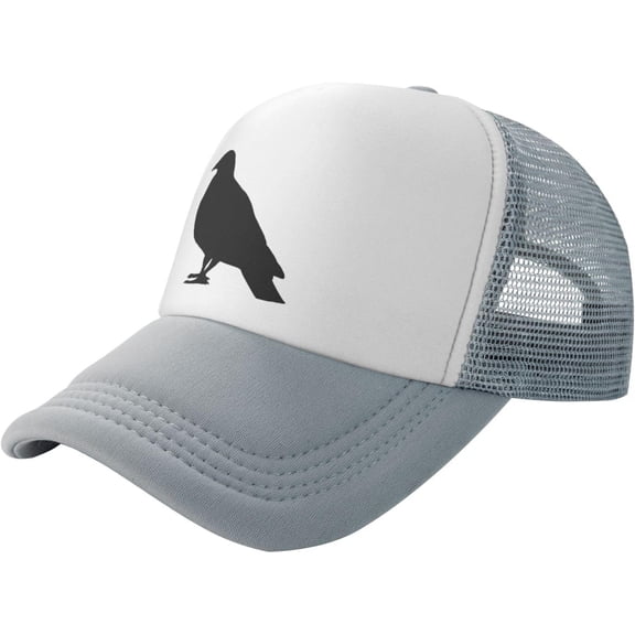 Pigeon Silhouette Hat Animal Mesh Cap for Men Women, Animal Adjustable Trucker Hat Baseball Cap