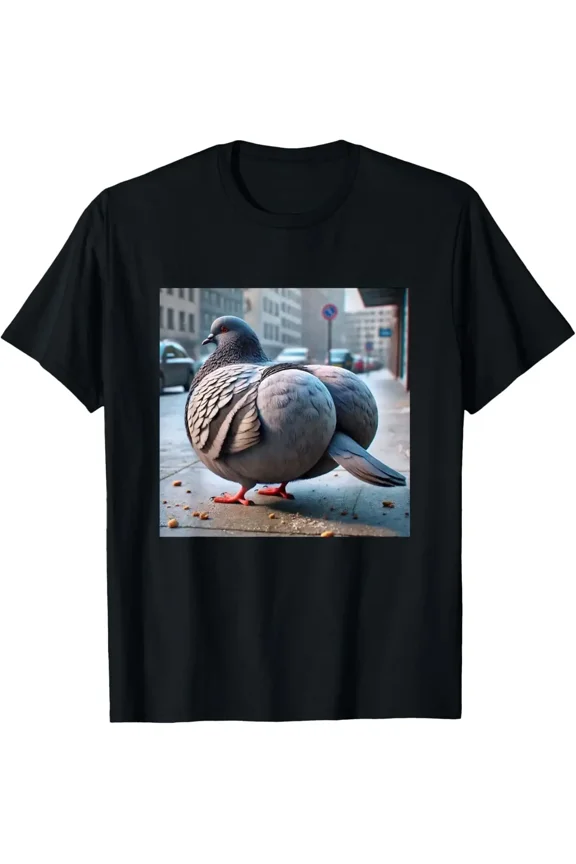 Pigeon T-Shirt Funny Pigeon Womens Clothing Graphic Kawaii Aesthetic Harajuku Fashion Y2K