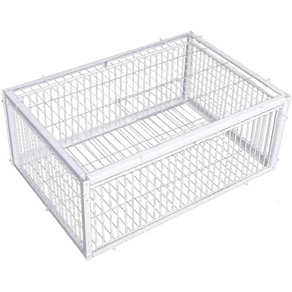 Pigeon Trap Cage,Chicken Bird Trap Cage with Four One-Way Access Entrances, Bird Trap with Skylight Pigeon Cage for Farms Barns Gardens, 16x12x10 inch$$Garden &