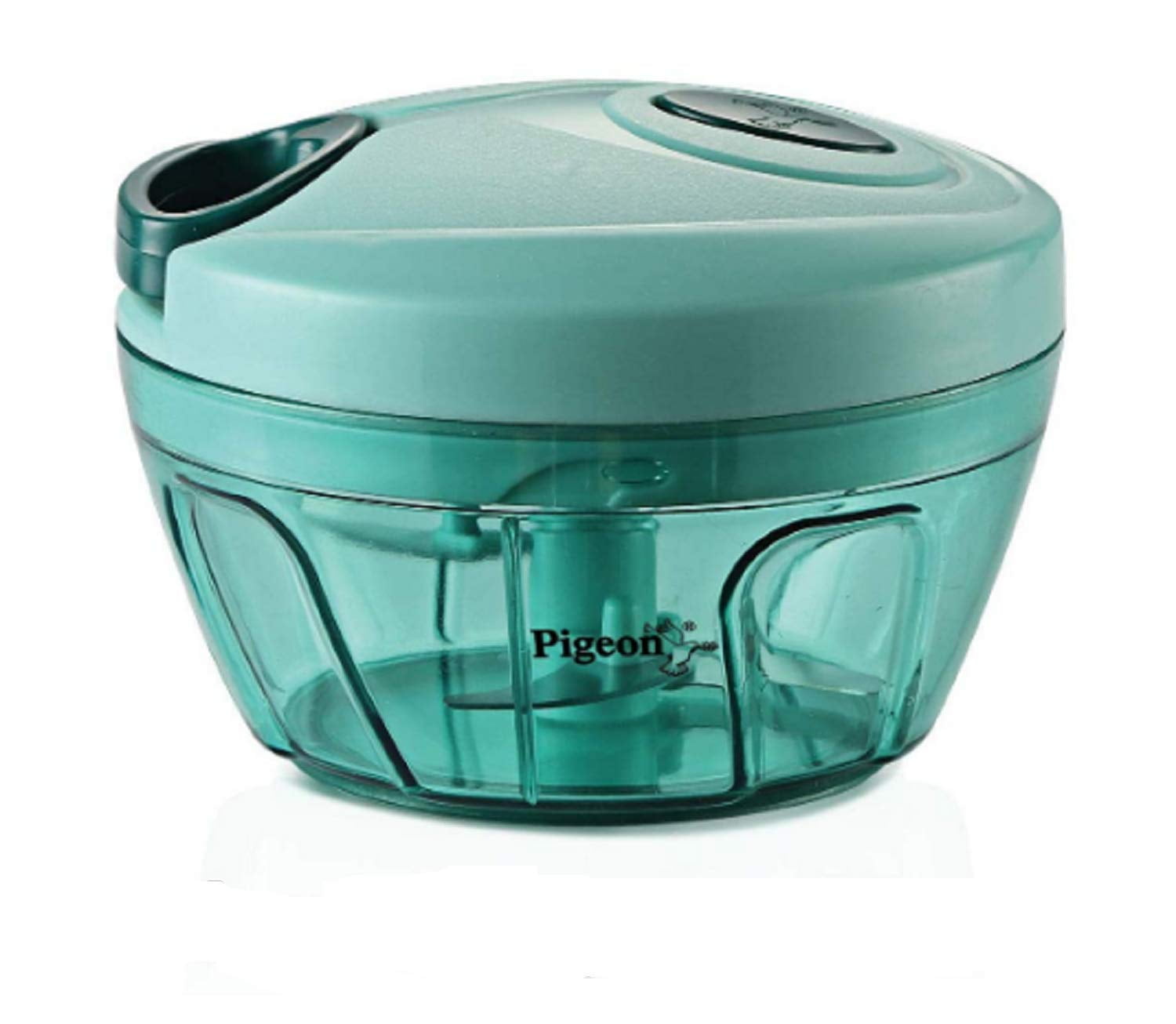 Turquoise Green Manual Plastic Handy Vegetable Chopper, For Kitchen