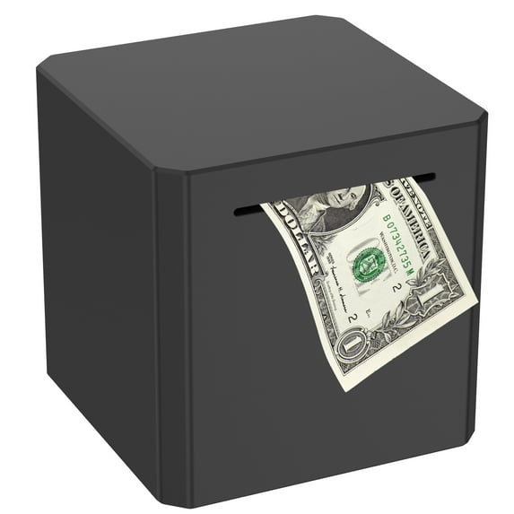 Piggy Bank for Adults Must Break to Open, Wrvxzio Stainless Steel Money Box Safe for Cash Saving, Unbreakable Adults Piggy Bank for Real Money, Metal Money Bank Saving Box ( 5.9 inch)