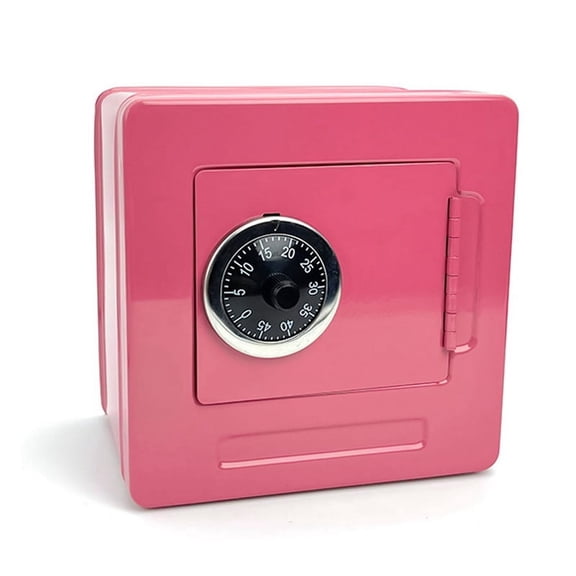 Piggy Bank Cash Coin Box ATM Bank Electronic Coin Piggy Bank with Password Coin Box,Storage Box Peach