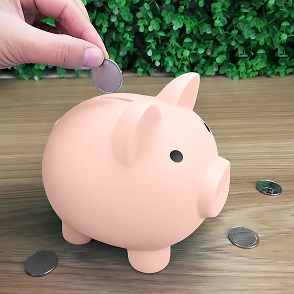 Piggy Bank Coin Bank Made of Durable Vinyl Material,Cute Animal Design Money Box for Youngsters,Shatterproof and Lightweight Savings Container for Teen Room Decor and Financial Education Gifts