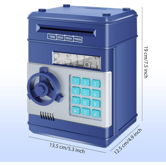 Piggy Bank For Kids, Electronic Mini ATM for Kids Baby Toy, Safe Coin Banks Money Saving Box Password Code Lock for Children,Boys Girls Best Gift(Pink)