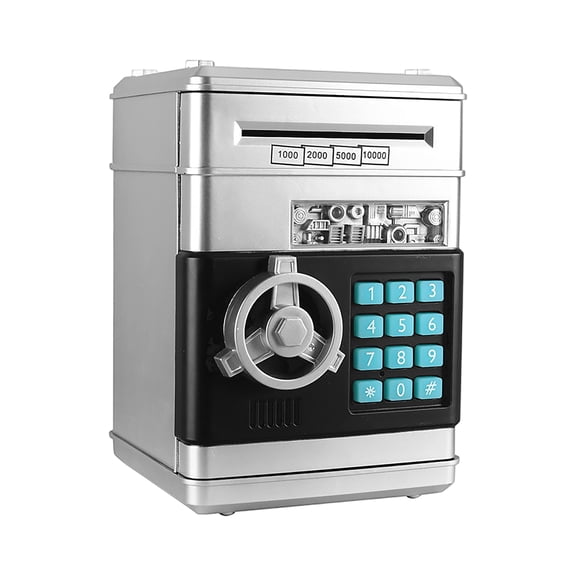 Piggy Bank Money Bank, Electronic Password Code Money Bank ATM Bank Box Coin Bank with Auto Bill Feeder and Sound Effects for Saving Money