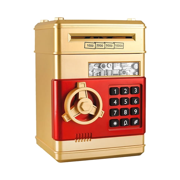 Piggy Bank Money Bank, Electronic Password Code Money Bank ATM Bank Box Coin Bank with Auto Bill Feeder and Sound Effects for Saving Money