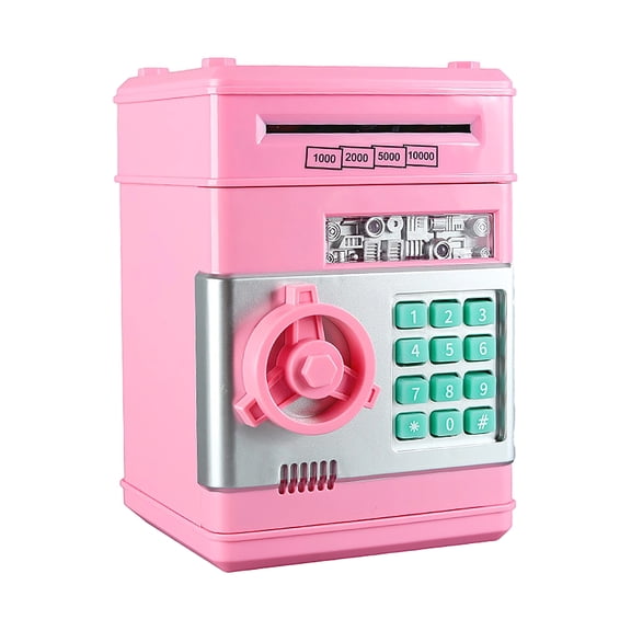 Piggy Bank Money Bank, Electronic Password Code Money Bank ATM Bank Box Coin Bank with Auto Bill Feeder and Sound Effects for Saving Money