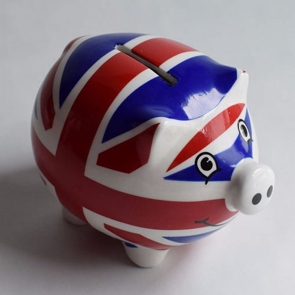Piggy Bank/Money Pig ~ Savings ~ UNION JACK - Walmart.com