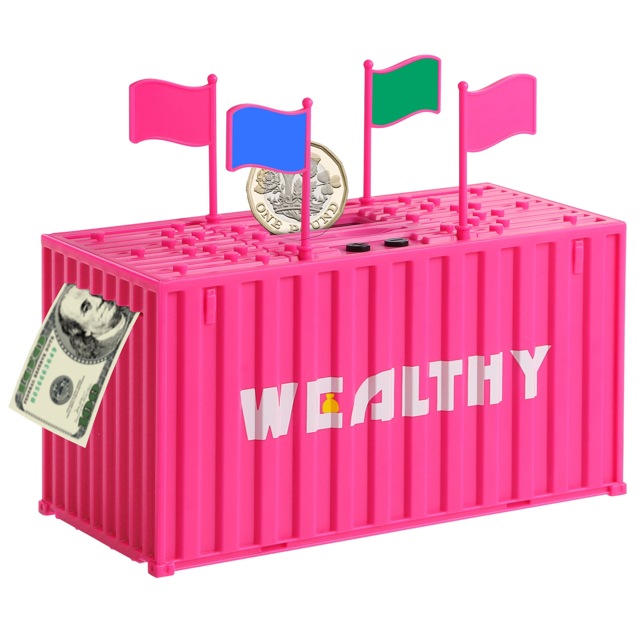 Piggy Bank, TSV Smart Container Coin Bank, Coin Counter Machine with ...