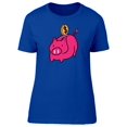 thumbnail image 1 of Piggy Bank With Coin Tee Women's -Image by Shutterstock, 1 of 1