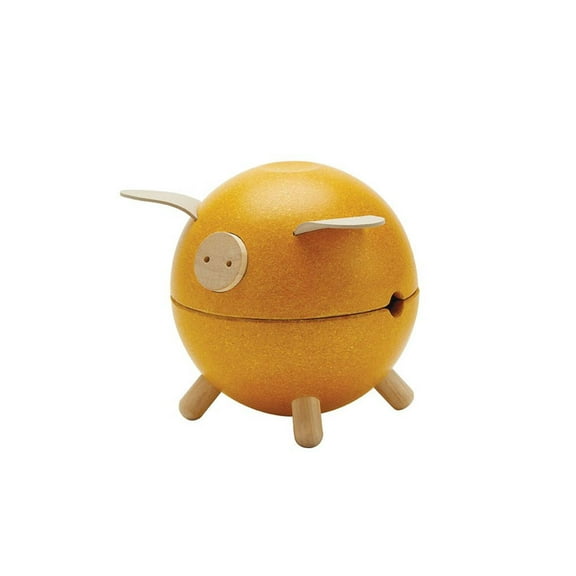 PlanToys Piggy Bank Yellow - Orchard