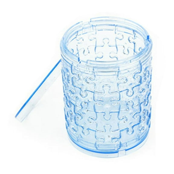 Piggy Bank for Kids, 51 PCS 3D Crystal Pen Container Puzzle,Crystal Puzzle Brainteasers for Puzzlers Ages 16 and Up, Blue