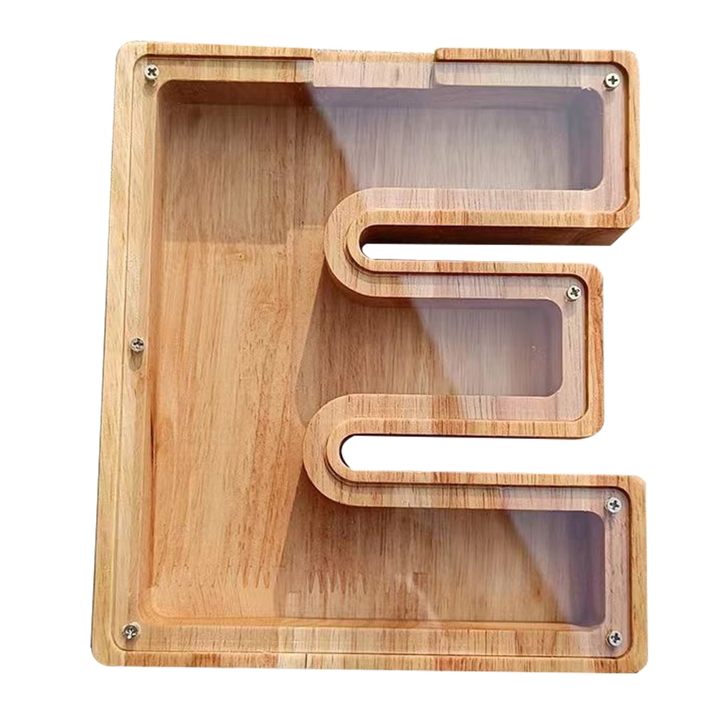 Piggy Bank for Kids Child Safety Home Decor Alphabet Indoor Coin