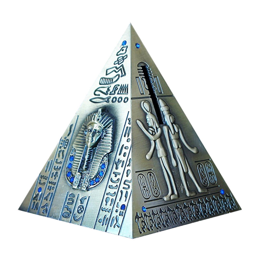 Piggy Bank for Kids Egyptian Pyramid Toy Vintage Coin Old Fashioned