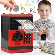 Piggy Bank for 5+ Kids, Electronic Money Saving Box with Password, Automatic Paper Money Scroll